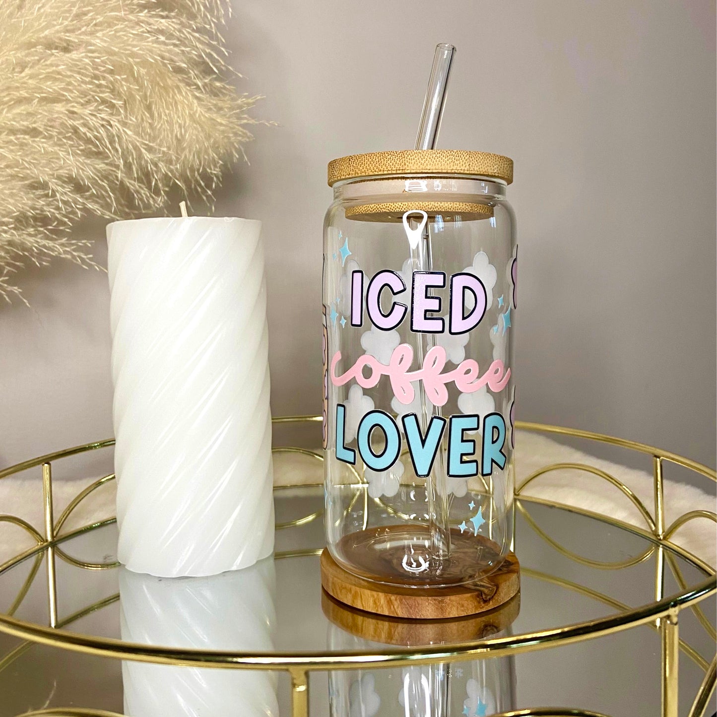 Iced Coffee Lover 16oz Libbey Glass