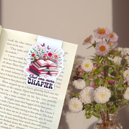 Just One More Chapter Magnetic Bookmark