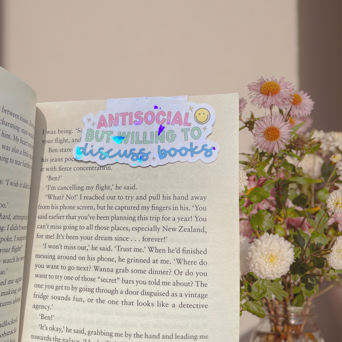 Antisocial But Willing To Discuss Books Magnetic Bookmark