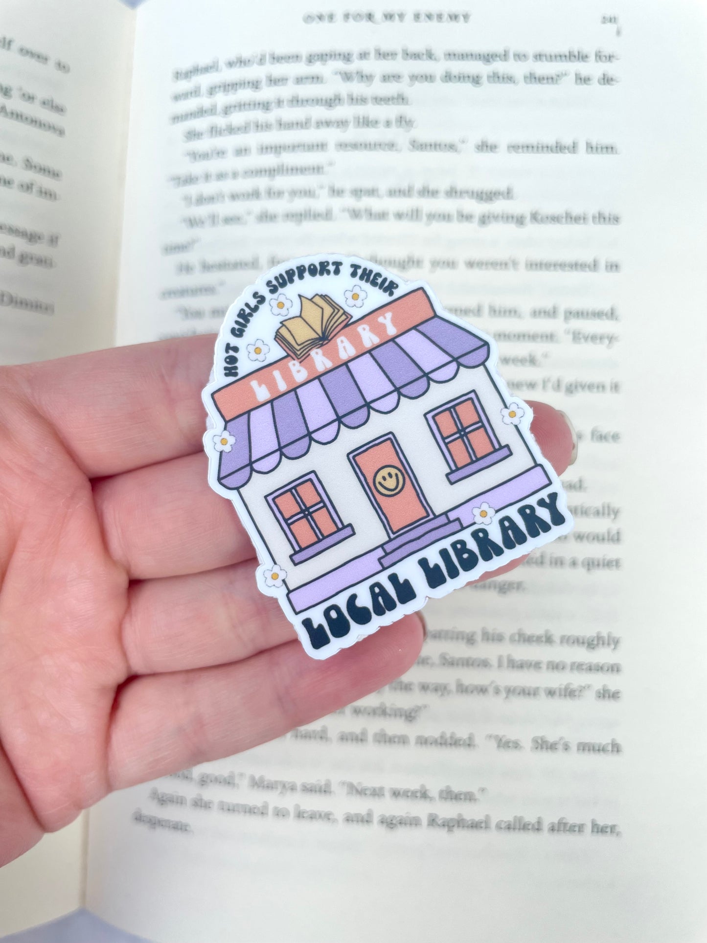 Hot Girls Support Their Local Library Sticker