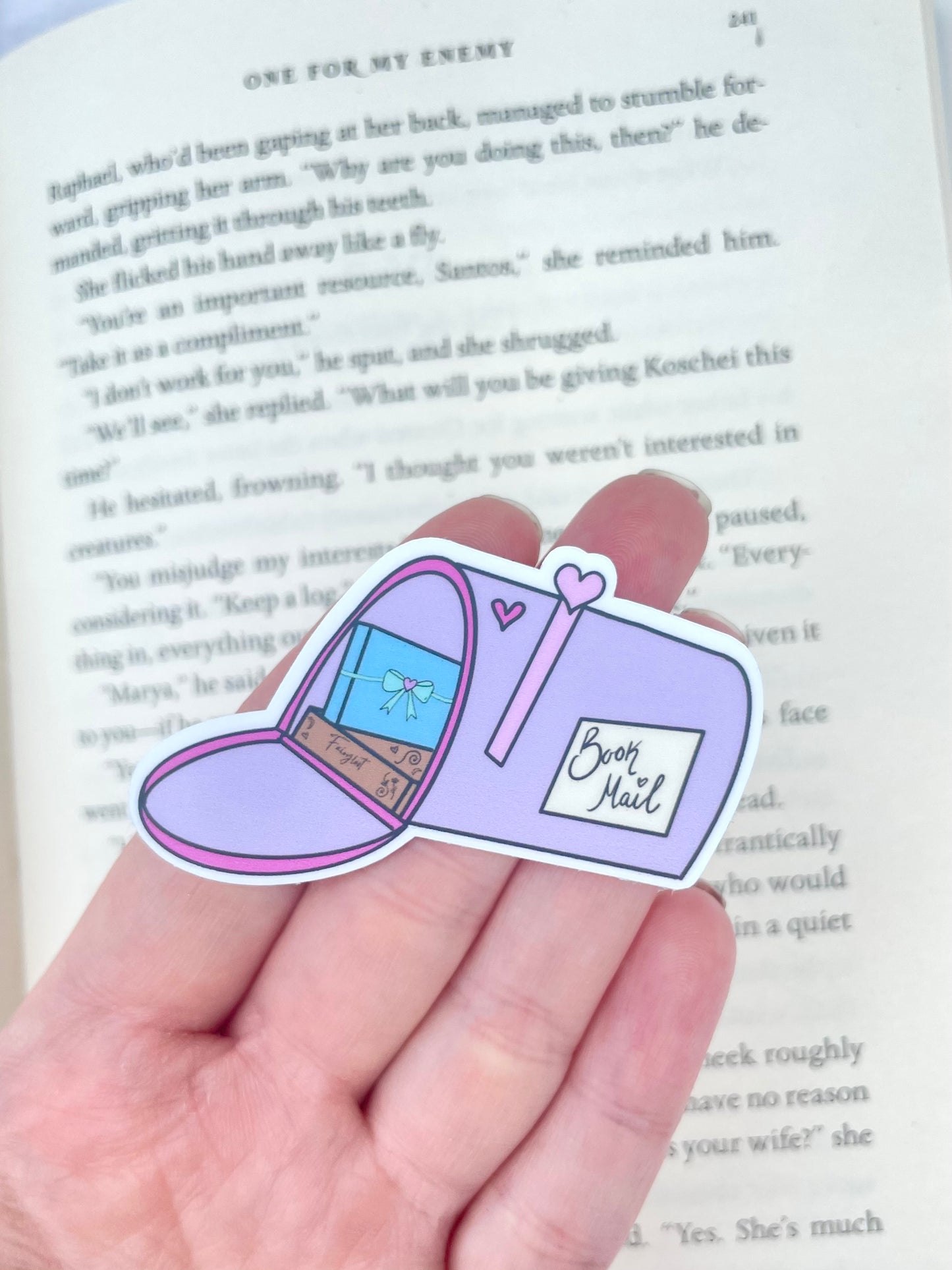 Book Mail Matte Sticker