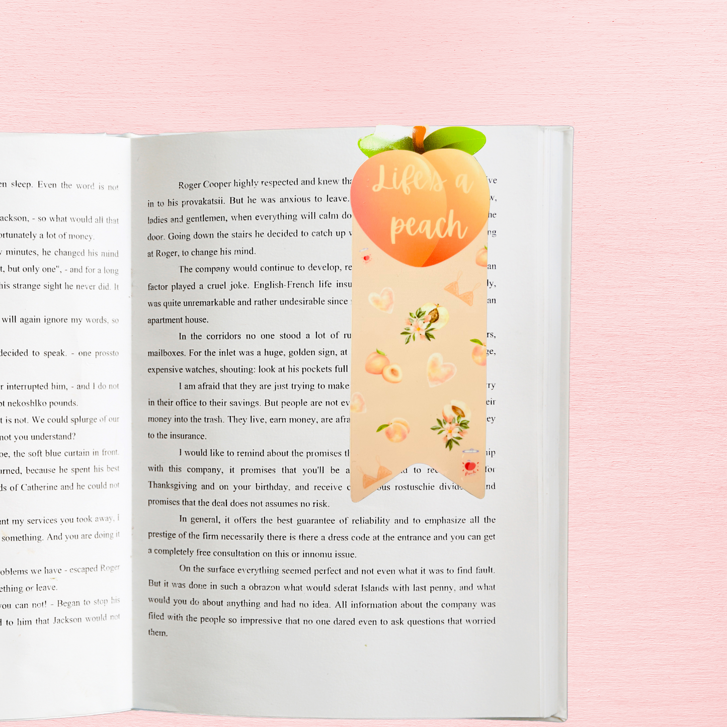 Life's a Peach Magnetic Bookmark