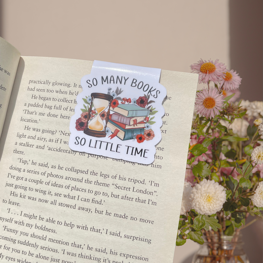 So Many Books, So Little Time Magnetic Bookmark