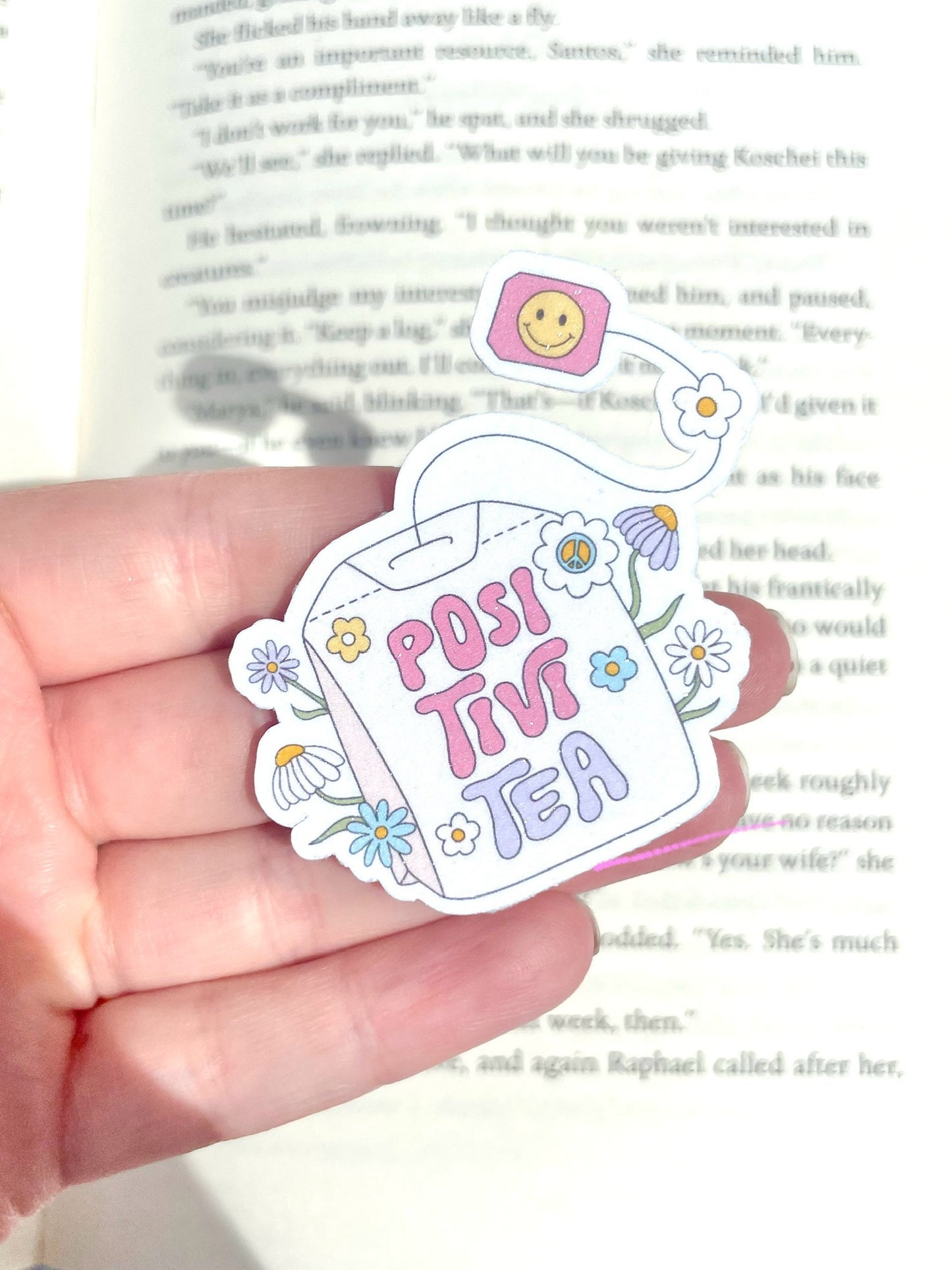 PositiviTEA Glitter Sticker