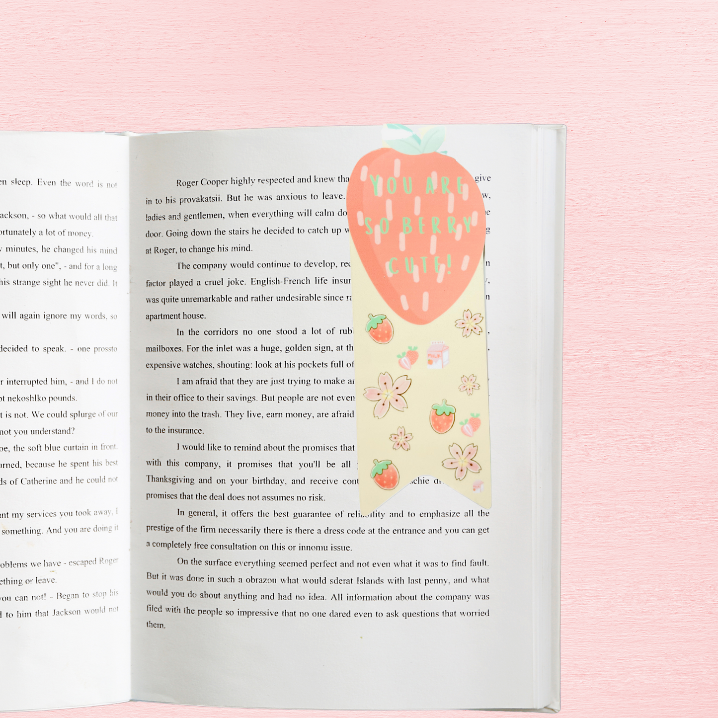 You Are So Berry Cute! Magnetic Bookmark