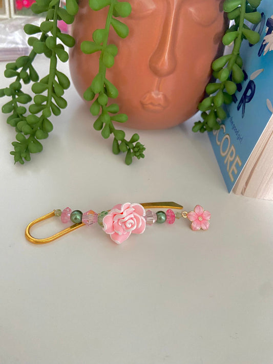 “Flora” Beaded Bookmark