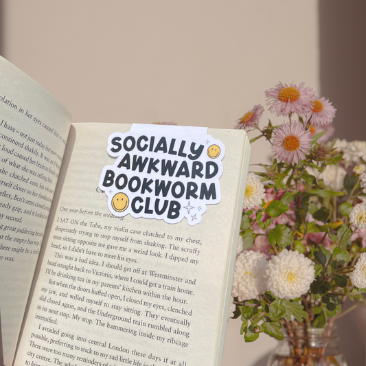 Socially Awkward Bookworm Club Magnetic Bookmark