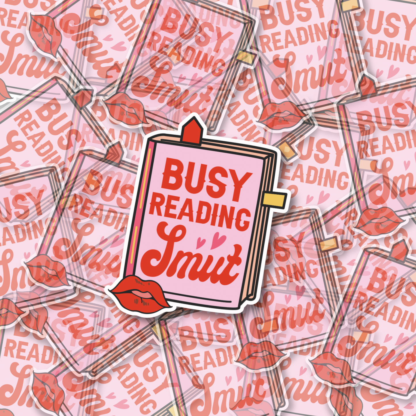 Busy Reading Smut Glossy Sticker