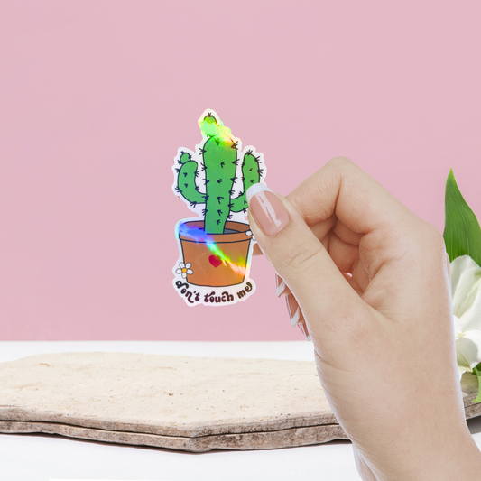 Don’t Touch Me Cactus Sticker