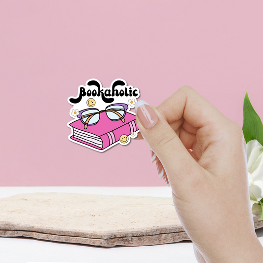 Bookaholic Glossy Sticker