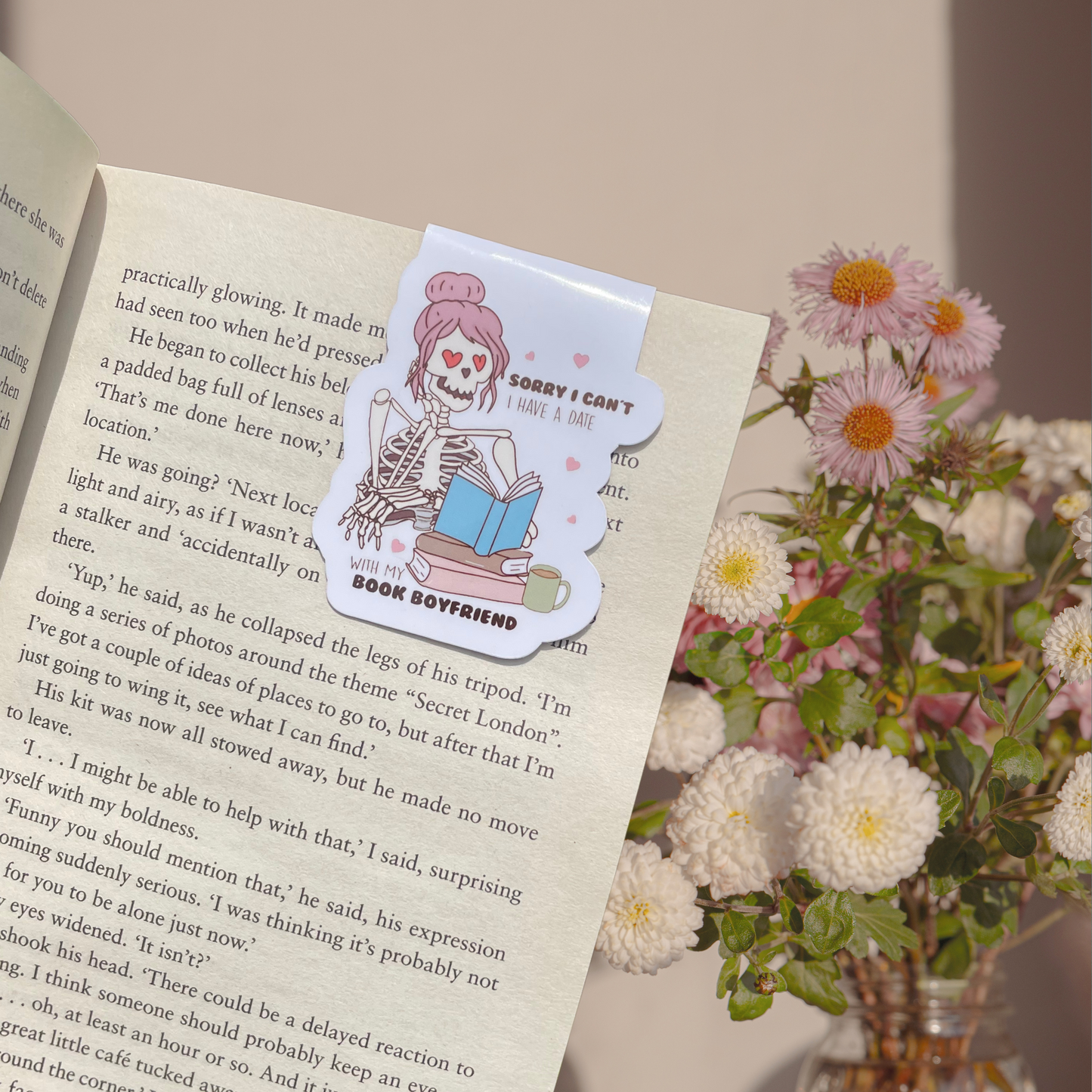 Book Boyfriend Magnetic Bookmark