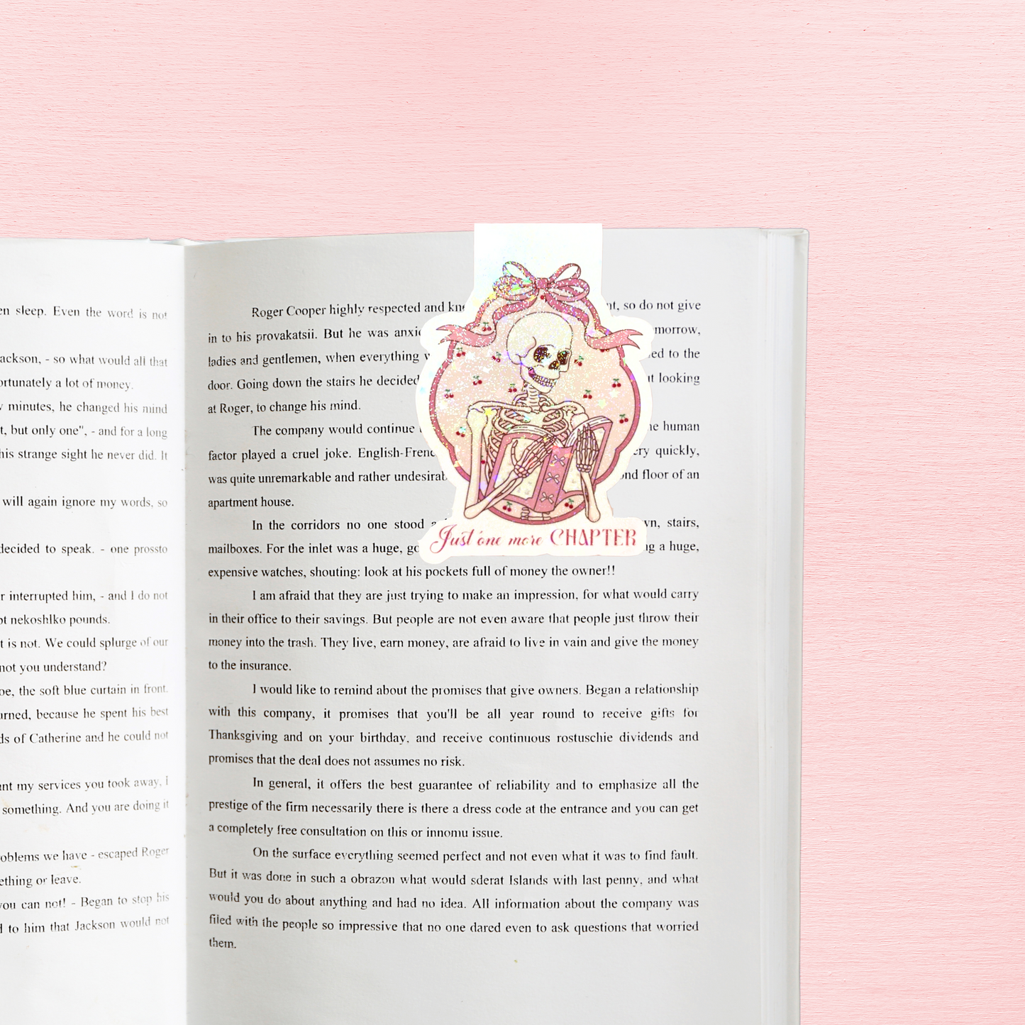 Just One More Chapter Magnetic Bookmark