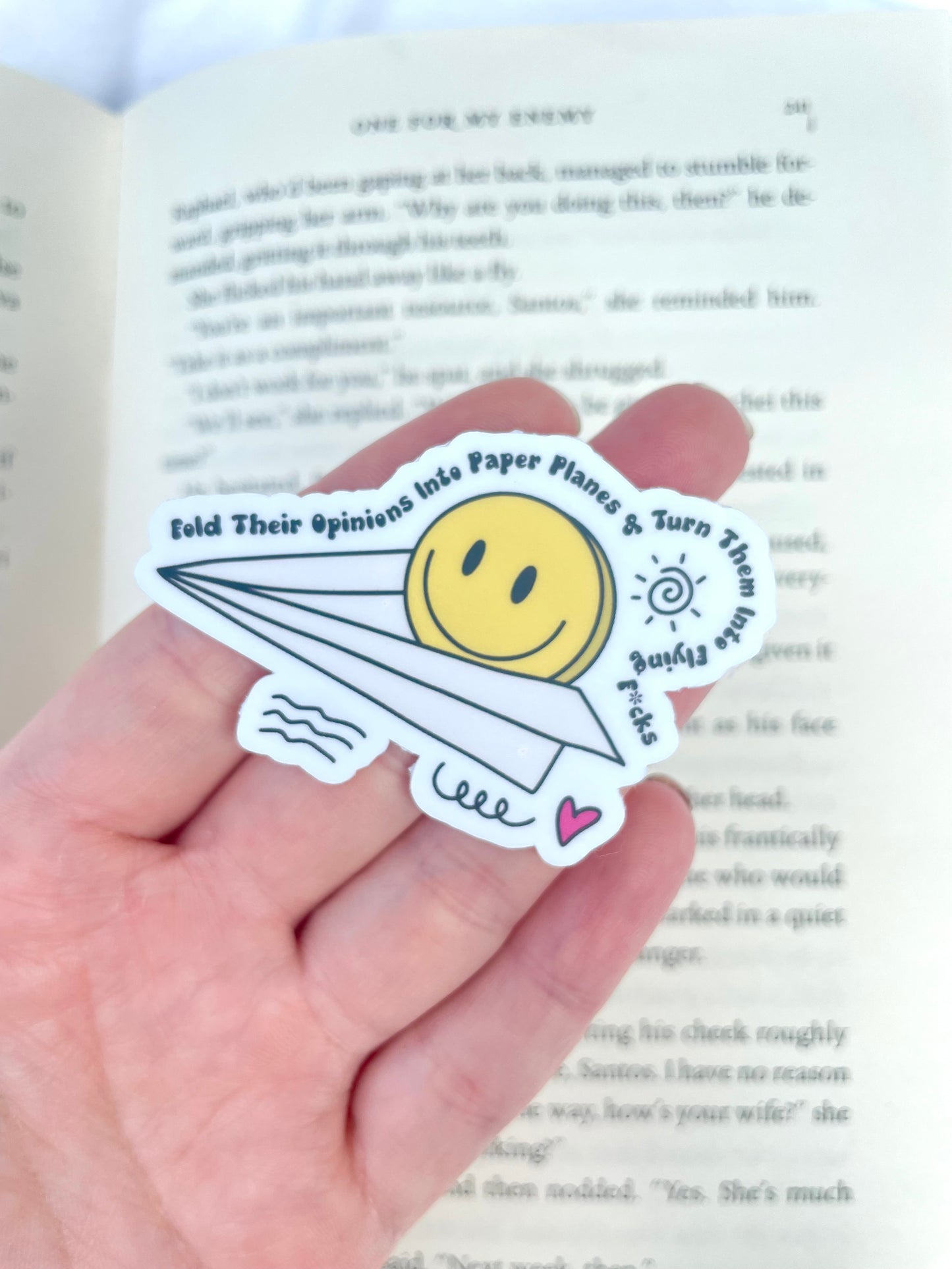 Fold Their Opinions Into Paper Planes Sticker