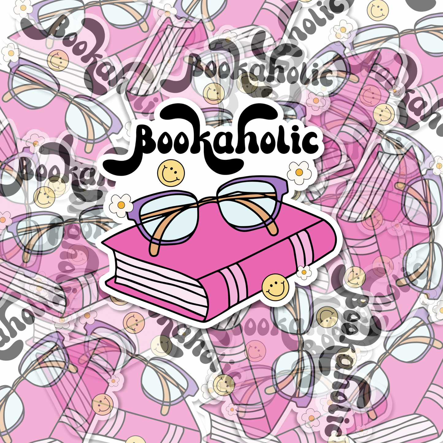 Bookaholic Glossy Sticker