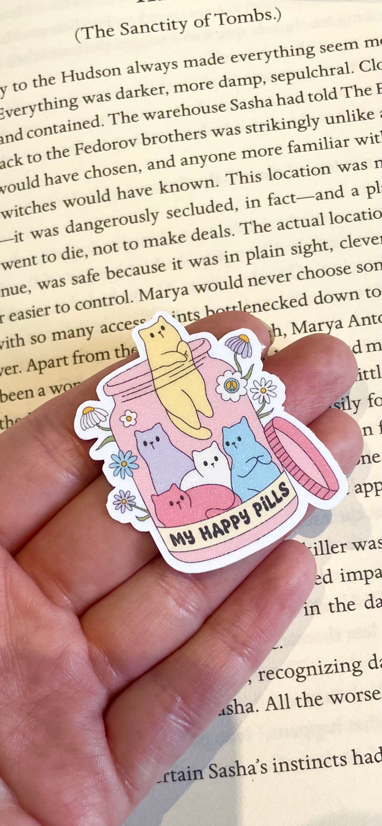 My Happy Pills Glitter Sticker